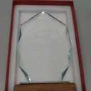 Wesiti Employee Thank You Trophy with Solid Wood Base 8.85" Recognition Crystal Trophy Award Administrative Professionals Day Gifts for Social Work Month Coworkers Teacher Colleague Student Nurses