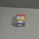 2 x 4 PCS Little Ouchies Pain Fidget Toy, Pocket Mini Pain Stim Fidget Toys for Office Workers to Stress Relief, 3D Printed Spiky Grippie Stim Keychain (Red,Orange,Yellow,Blue)