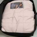 ZonLi Weighted Blanket for Adults(60"x80",15lbs, Pink/Light Grey) Queen Size High Breathability Cooling Heavy Blanket, Soft Material with Premium Glass Beads,AllSeason.