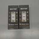 BESTTEN 12 Pack Super Slim Slide Dimmer Light Switch, Single Pole or 3 Way Dimmer Switches, Compatible with LED Dimmable Lamp, CFL, Incandescent, Halogen Bulb, ETL Listed, White