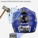 OUMURS Kids ATV Helmet DOT Approved for Boys & Girls Ages 5-14, Kids Dirt Bike Helmet for Off-Road, ATV, UTV, Street Riding, Large