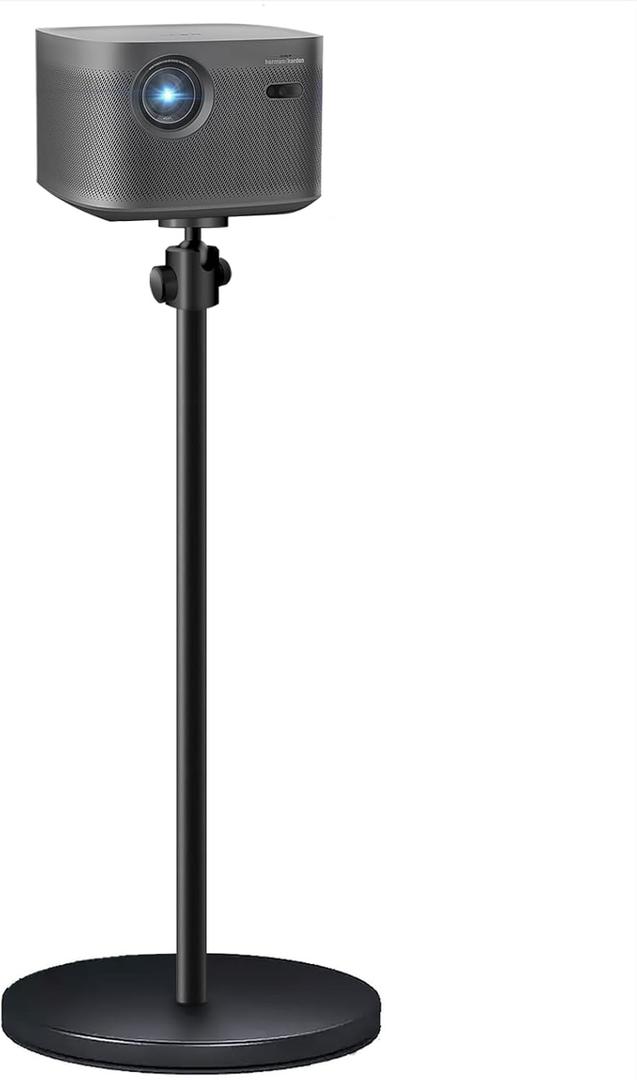 Projector Stand Projector Floor Mount 360 Rotatable Adjustable Height Heavy Duty Stand Compatible with XGIMI, Nebula, VANKYO, Jinhoo, AuKing
