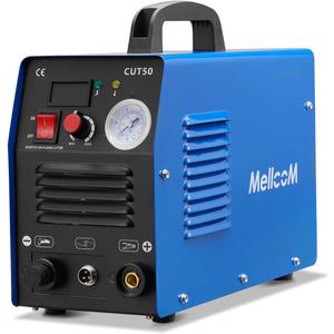 Plasma Cutter, CUT50 50Amp 110V/220V Dual Voltage Cutting Machine, Non-Touch Pilot Arc Plasma Cutter Machine Air Plasma Cutter with High-Frequency Start, Portable Plasma Cutter MOS Type