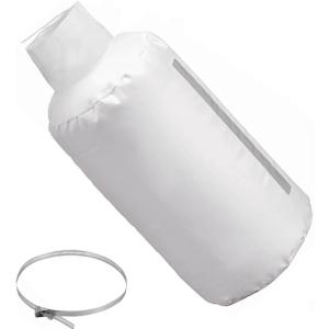 30 Micron Dust Collector Bag with Clamp, 4'' Universal Vacuum Filter Bag for Table Saw, Planer, Woodworking Tools - Fits DEWALT DW735, DW734, Grizzly, Delta, Shop Fox, Rockler & Most Dust Collectors