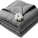HCOIW Weighted Blankets for Adults - 15lbs,60” x 80”Queen Size Heavy Blanket for Sleeping, Machine Washable, Soft and Breathable Cooling Blanket with Premium Glass Bead,All-Season