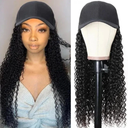 Curly Hair wig in with Cap, 15 inch long, Black