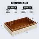 Handicrafts Home Decorative Keepsake Box 8x5 Small Organizer Box with Lid, Boho Decorative Storage, Retro Memory Box, Unique Coffee Table Dcor, Jewelry or Trinket Box, Modern Shelf Decorative Box
