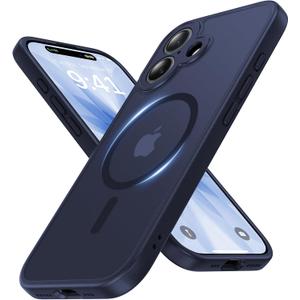 Faiono Magnetic for iPhone 17 Case [Full Camera Protection][Military-Grade Protection][Compatible with MagSafe] Shockproof Protective Slim Phone Case for iPhone 17, Titanium Blue