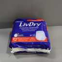 LivDry 2XL Overnight Adult Diapers for Women and Men, XXL Incontinence Underwear, 60-80" Waist, Disposable Pull-On Briefs, XX-Large, 12 Pack