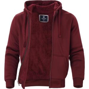 Facitisu Flannel Hoodies for Men Sherpa Lined Heavy Fleece Plaid Jacket Mens Coats Plus Size Big Tall (4X-Large)