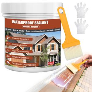 Invisible Waterproof Agent 35oz | Transparent Sealant for Bathroom, Shower, Concrete & Roof, Indoor/Outdoor Use
