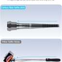 110cm Invisible Selfie Stick Pole, Carbon Fiber/Lightweight/Waterproof/Extendable/Telescopic Extension Rod for Insta360 X5 X4 X3 Go 3S Ultra DJI Osmo 360 Nano Pocket 4 3 Go 3S Accessories