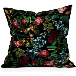Society6 Floral Jungle Throw Pillow Insert-Home Decor by Burcu Korkmazyurek, 16" x 16"