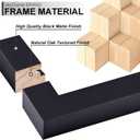 Solid Wood 16x20 Picture Frame with Black Wood Grain 3 Packs | 16 x 20 Frame Display Photo 16by20 inch without Mat or 11x14 with Mat Tabletop and Wall Mount Horizontally/Vertically