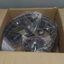 Chanlited Black 3Light Rustic Drum Semi Flush Ceiling Light Fixture, Retro Farmhouse Chandeliers Metal Cage for Dining Room, Industrial Pendant Light Fixture for Entryway Kitchen Foyer Bedroom