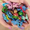 Disney Stitch Collectible Figure Set with Accessories, 11-Pieces, 2-inch Figurines, Collectible Toys, Home Decoration, Kids Toys for Ages 3 Up by Just Play