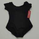 Capezio Big Girls' Classic Short Sleeve Leotard (12-14, Black)