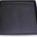 2 Pack 17'' x 17'' Portable AC Drip Pan & Mini Fridge Drip Pan - Leak-Proof Oil Drain Pan for Changing Oil, Multi-Purpose Tray, 17 X 17 X 1.5 Inch