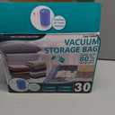 Cozy Essential Travel Vacuum Storage Bags with Rechargeable Cordless USB Pump, Space Saver Bags for Luggage, Suitcase, Carry-On, for Clothes, Blankets, Bedding & Seasonal Storage,30 Combo