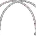 uxcell 20 Inch Long Faucet Supply Line Connector, 2pcs G3/8 Female Compression Thread x M10 Male Connector Braided 304 Stainless Steel Water Supply Hose Line