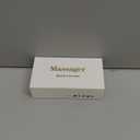 Handheld Personal Mini Massager  Waterproof, USB Rechargeable, 10 Vibration - Perfect on Back Legs Hand Pains and Sports Recovery(Purple)