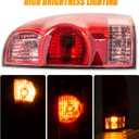 RANSOTO Right Passenger Side Tail Light Compatible with 2005-2015 Toyota Tacoma Tail Lamp with Harness and Bulbs Replace 8155004150