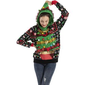 Women Ugly Christmas Sweater Unisex Funny Novelty Knit Pullover Men for Xmas Party (Large, 20052-fe)