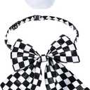 Keymall Easter Wonderland White Rabbit Accessory Kit 5Pcs Bunny Ear Tail Bowtie Round Glasses Bag Props For Easter Halloween