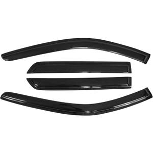Window Visor Compatible with 2011-2026 Dodge Durango, Acrylic Smoke Tinted 4PCS Sun Rain Shade Guard Wind Vent Air Deflector by IKON MOTORSPORTS, 2012 2013 2014 2015 2016 2017