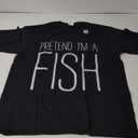 Pretend I'm A Fish Shirt Adult Kids Men Women Fish Costume T-Shirt, L