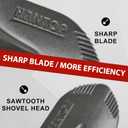 Small Shovel Garden Shovel for Digging Short Handled Round Shovel Survival Shovel for Car, 28 inches