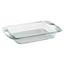 Pyrex® 3-qt Easy Grab® Rectangular Glass Baking Dish: Glass Bakeware, Dishwasher-Safe 