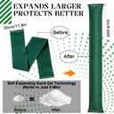 5 Pack 10FT Flood Barrier, Water Activated Reusable Sandless Flood Bags