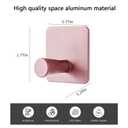 Paoli Heavy Duty Self Adhesive Hooks - Sturdy self Adhesive Hooks for Home, School and Office Easy to fit and Remove(4PC)