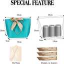 Aosric 12 Pack Small Color Gift Bags with Ribbon & Tissue Paper, 7.48x3.54x7.9 In Treat, Candy, Favor, and Goodie Bags with Bottom Board, Perfect for Parties, Birthday, Wedding, Christmas, Baby Shower