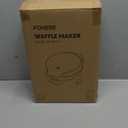 FOHERE Waffle Cone Maker Machine and Ice Cream Bowl Maker with Temperature Control, Double Side Nonstick Waffle Bowl Maker with Cone Roller, 7.5 Thin Waffle Maker for Home Kitchen (black)