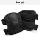 Qavctw Tactical Knee and Elbow Pads Set Protective Gear Knee Pads for Outdoor Sports Combat Paintball CS Cycling Skateboarding Skate Safety Guards Pads