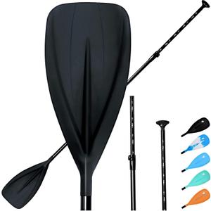 Karltion SUP Paddle - 3-Piece Adjustable Aluminium SUP Paddle with Glass Fiber Blade for Surfing, Floating, Water Sports
