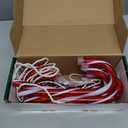 Christmas Candy Cane Pathway Markers Lights, Candy Canes Lights Outdoor, 10 inch Set of 10 Pack Christmas Candy Cane Lights Decorations Yard Candy Cane Pathway Lights, Lighted Candy Cane Decor Garden
