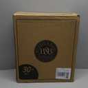 BOURBON & BARREL Wooden Spice Rack Organizer with Glass Jars | Stainless Steel Lids | Bamboo Countertop Spice Organization | 350 Waterproof Spice Labels | 2 Chalk Markers | 30 4oz Jars [Cherry]