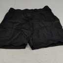 Oalka Women's Hiking Shorts Lightweight Zipper Pockets Cargo Quick Dry Summer Shorts (3X-Large, Black)
