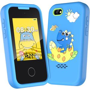Kids Phone Toys for Boys, 3 4 5 6 7 8 Year Old Boys Girls Christmas Birthday Gifts for Kids, 2.8" Touchscreen Smartphone Toddler Cell Phone, Children Play Toy Phone with Camera, Game, Music, 8GB Card