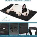 PETSFIT Extra Large Pet Carrier with Wheels- Rolling Dog Carrier for 2 Small Dogs, Large Cat Carrier on Wheels with Adjustable Safety Rope & Waterproof Bottom 