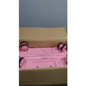 Kono Carry On Luggage Hard Shell Travel Trolley 4 Spinner Wheels Lightweight Polypropylene Suitcase with TSA Lock (Carry-On 21-Inch, Pink) (Carry-On 20-Inch, Pink)