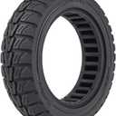 9.5x2.5-6.1 Off-Road Solid Tire Replacement for NIU KQi3 Pro/Max/Sport Scooter - Puncture-Free, Hassle-Free Maintenance - Anti-Skid, Shockproof 9.5 x 2.50 inch Tubeless Tire (Black 1Pc)