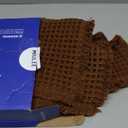 MIULEE Set of 2 Waffle Bathroom Rugs, Fall Boho Bath Rugs Non Slip Washable, Super Absorbent Bath Mats, Ultra Soft Rubber Backed Shower Mats for Bathroom Floor, Tub, Terracotta, 17"x24"+18"x30"