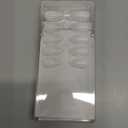 BTArtbox White Press On Nails Short - Soft Gel Press on Nails Almond, White Glue on Nails with Nail Glue, Reusable Stick on Nails in 16 Sizes, Cream Puff