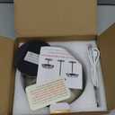 Portable Mushroom Table Lamp with 5200mAh Battery, Cordless LED Night Light with Stepless Dimming, 3 Color Modes & Adjustable Height for Bedroom, Patio, Bar Decor and Coffee Shop (Silver-Tall)