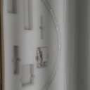 25W Desktop LED Light 3000K6500K Half Moon Shaped Adjust Brightness Eyelash Beauty Lamp White 100240V (US Plug)