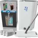 X3 Mop
X3 Mop XL, Separates Dirty and Clean Water, 3-Chamber Design, Flat Mop and Bucket Set, Hands Free Home Floor Cleaning, 3 Reusable Microfiber Mop Pads Included
